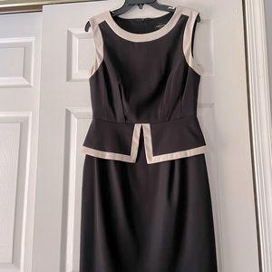 Two-toned one piece dress.